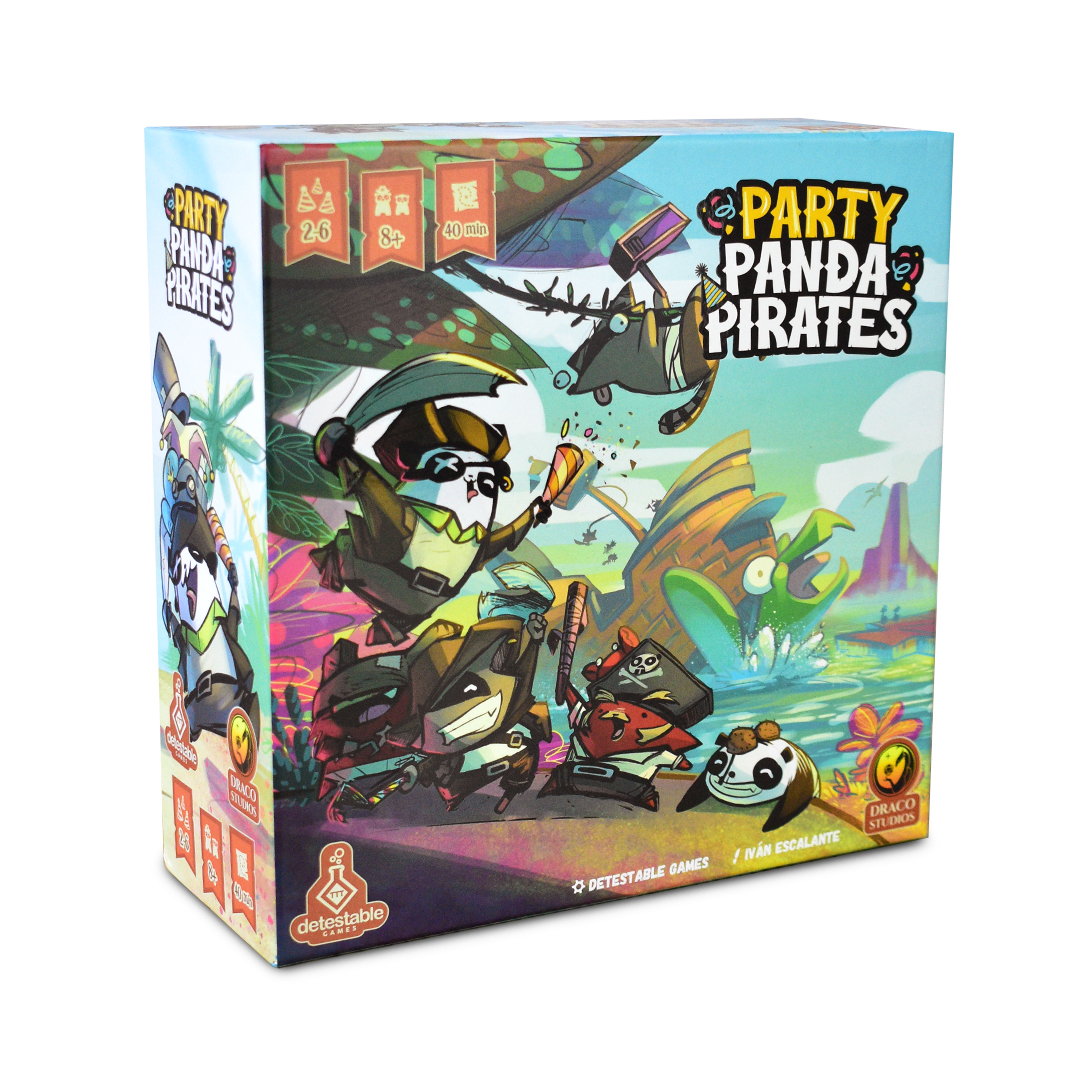 Caja del juegos de mesa familiar Party Panda Pirates
